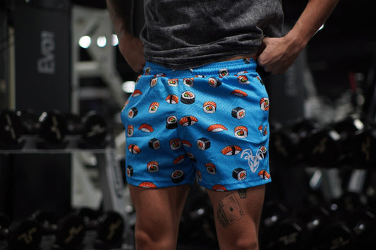 Goat Strength Sushi mesh shorts lifestyle