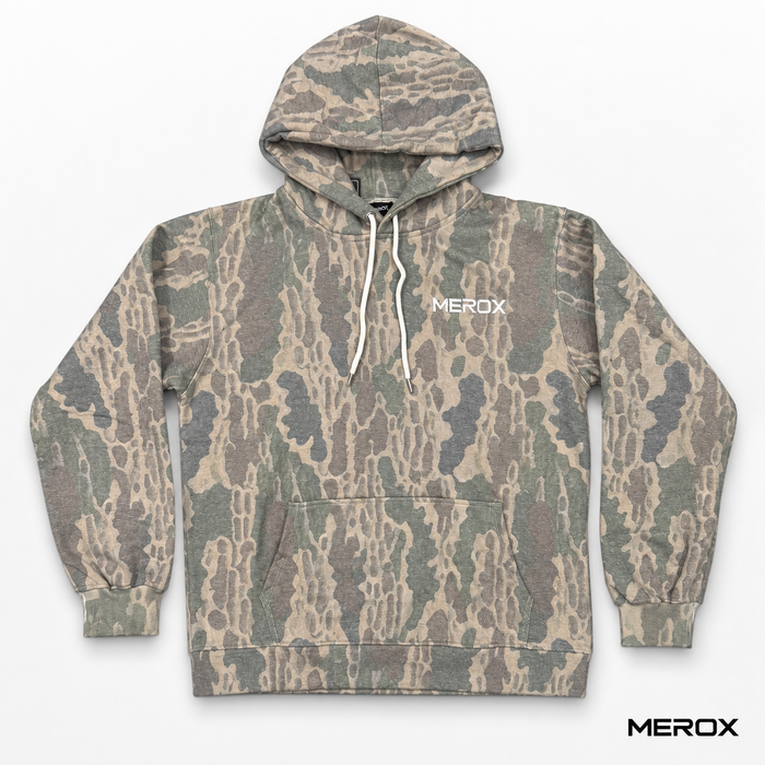 MEROX Old School Camo Hoodie back view