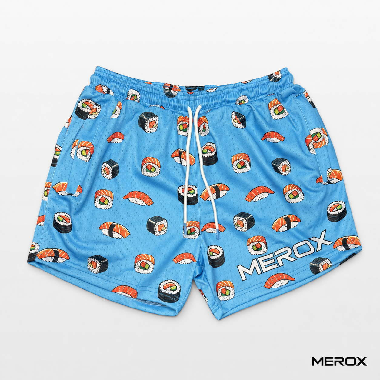 MEROX Sushi Mesh Shorts | 5-Inch Inseam & Zipper Pockets