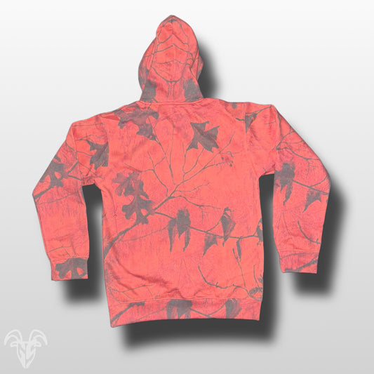 Goat Strength Final Stock – Embroidered Orange Camo Hoodie