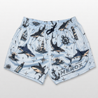 MEROX Shark and Nautical mesh shorts front view