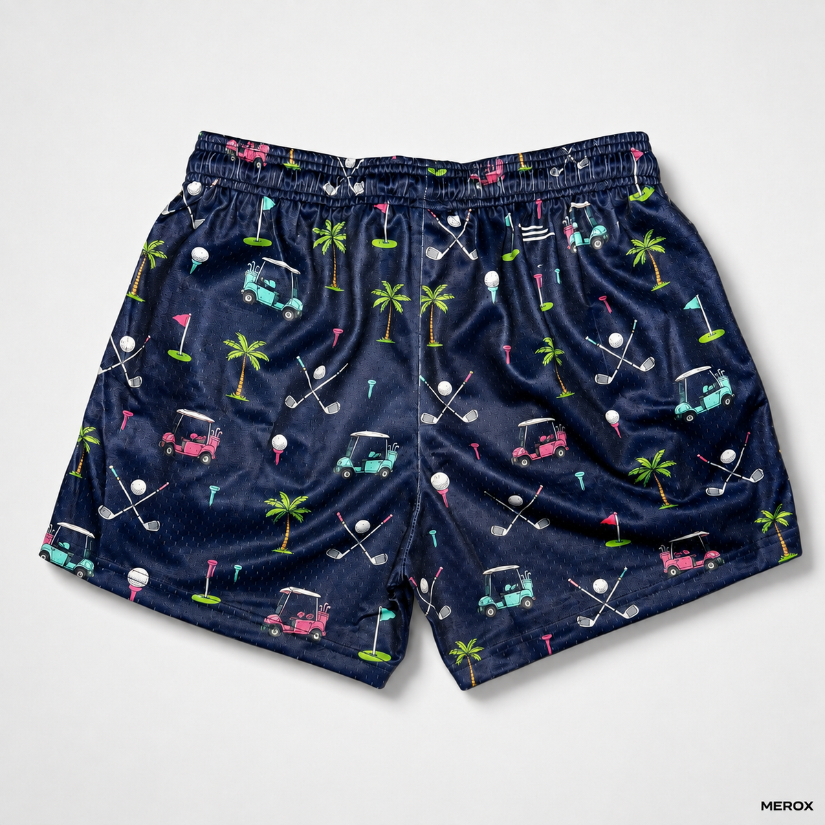 MEROX Golf 5-inch mesh shorts back view