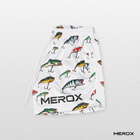 MEROX Fishing Lure mesh shorts side view with MEROX logo