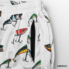 MEROX Fishing Lure mesh shorts zipper pocket close-up