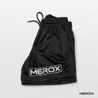 MEROX Zeus 5-inch mesh shorts logo side view