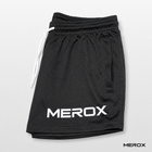 MEROX Solid Black mesh shorts alternate product view