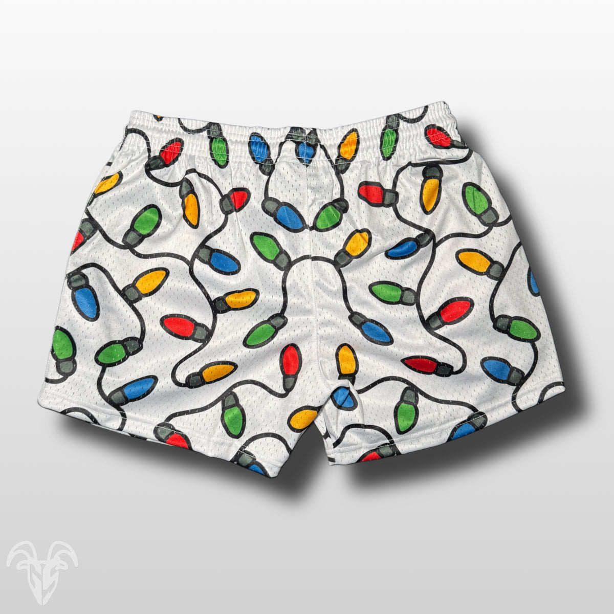 Goat Strength Final Stock – Christmas Lights 5-Inch Mesh Shorts
