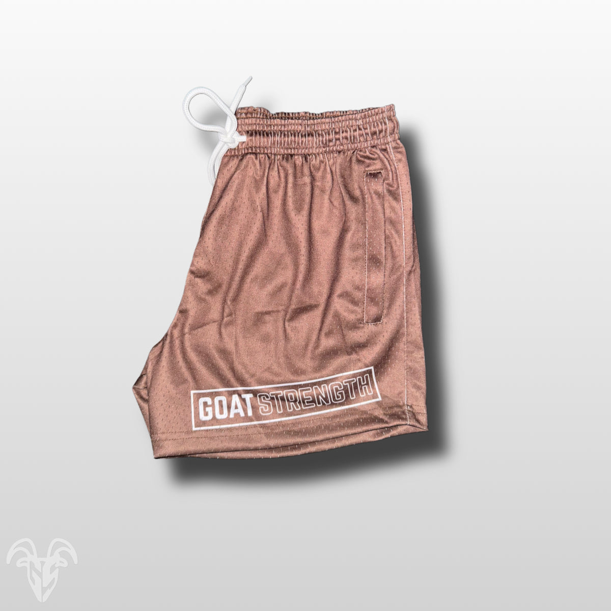 Goat Strength Final Stock – Brown 5-Inch Mesh Shorts