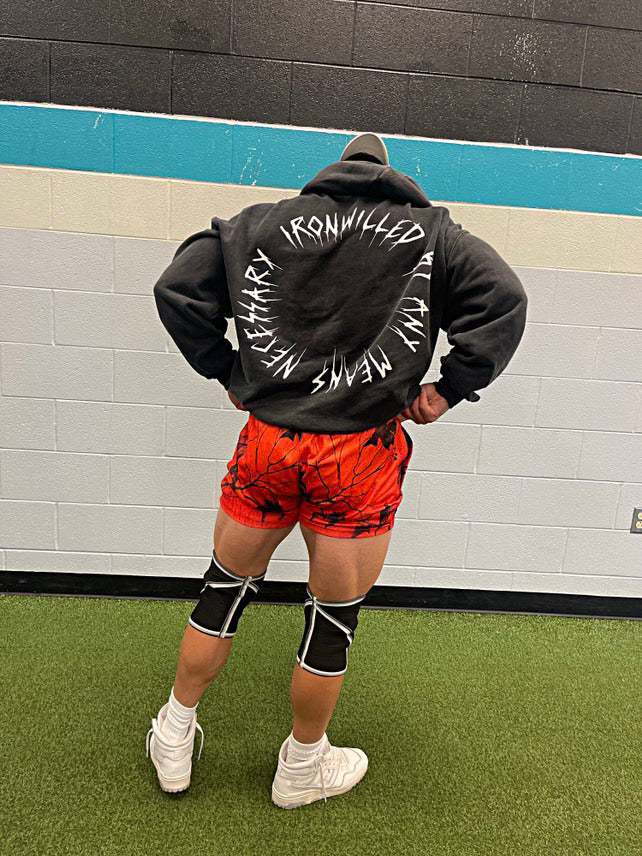 Goat Strength Orange Camo mesh shorts 2