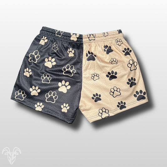 Original Goat Strength paw print mesh shorts alternate view