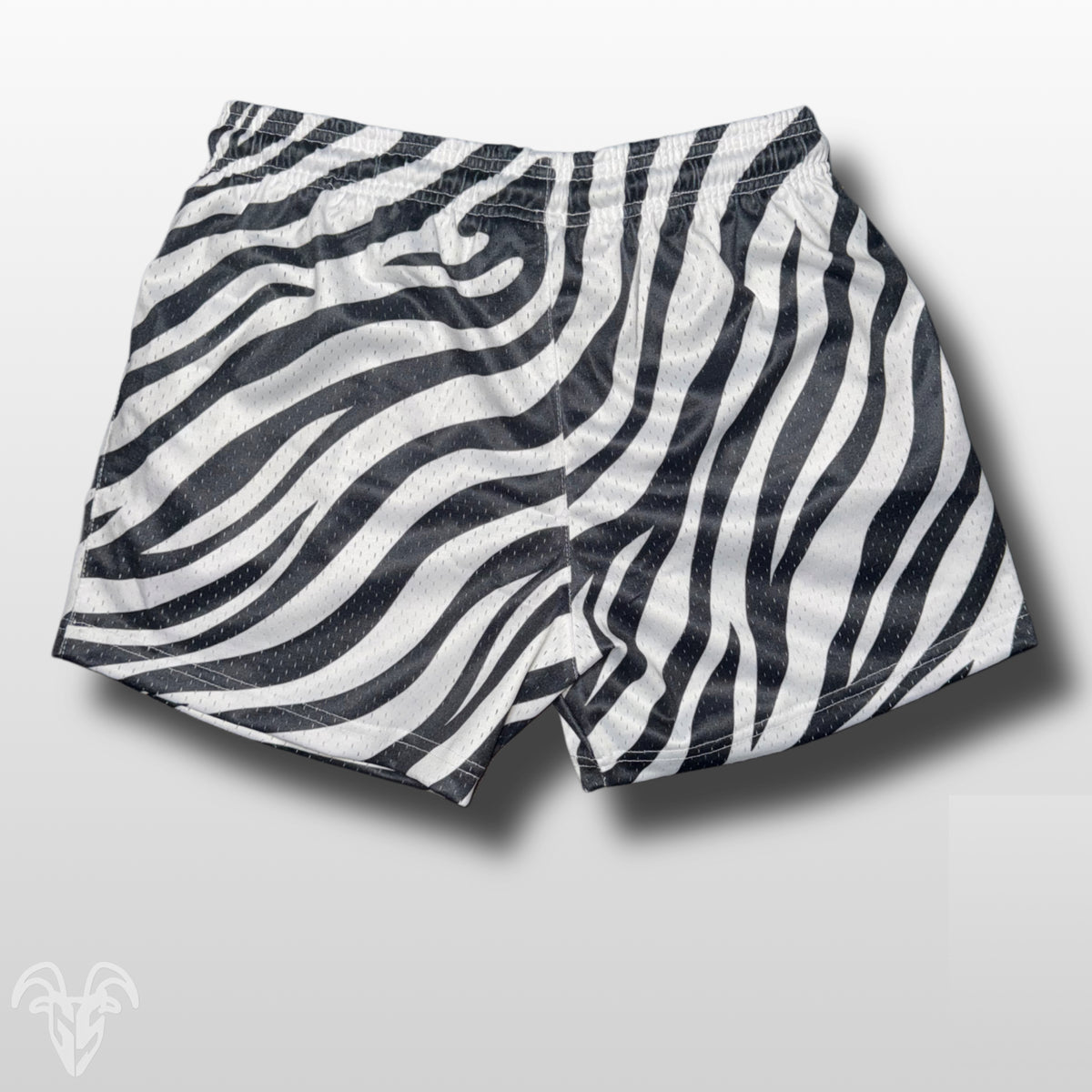 Goat Strength Final Stock – Zebra Print 5-Inch Mesh Shorts
