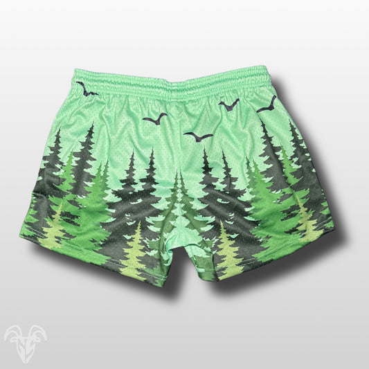 Goat Strength Final Stock – Forest Pine Tree 5-Inch Mesh Shorts