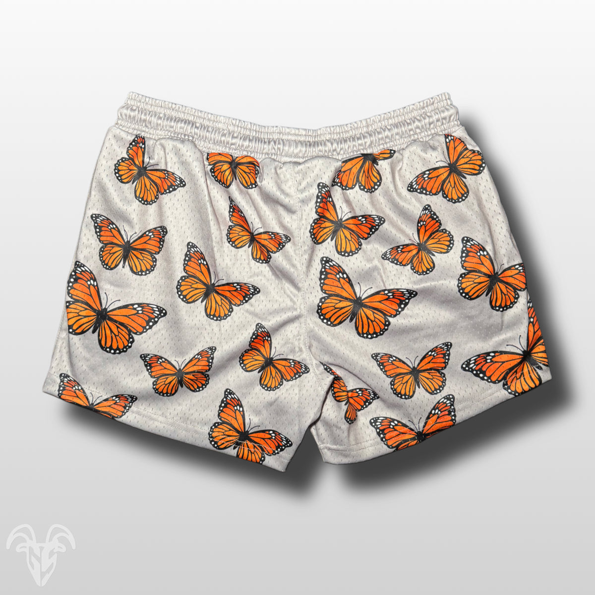 Goat Strength Final Stock – Monarch Butterfly 5-Inch Mesh Shorts
