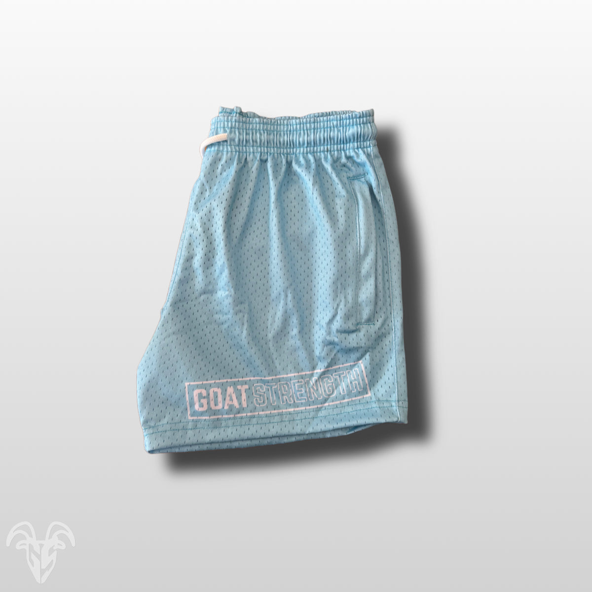 Goat Strength Final Stock – Sky Blue 5-Inch Mesh Shorts