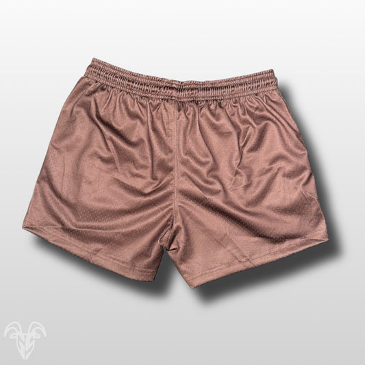 Goat Strength Final Stock – Brown 5-Inch Mesh Shorts