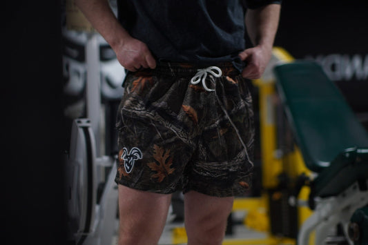 Goat Strength Final Stock – Realistic Camouflage 5-Inch Mesh Shorts