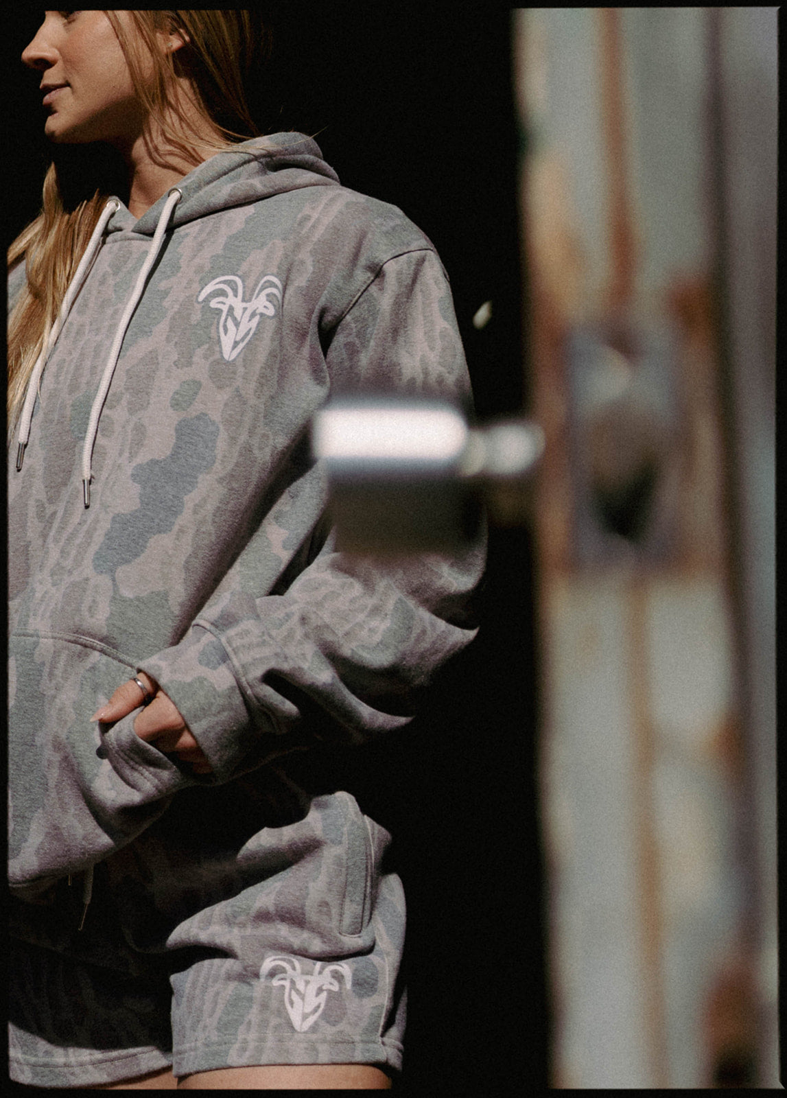 Goat Strength Final Stock – Embroidered Old School Camo Hoodie