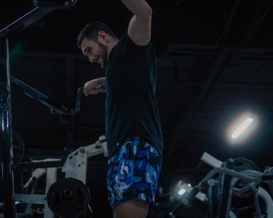 Goat Strength Final Stock – Blue Floral 5-Inch Mesh Shorts