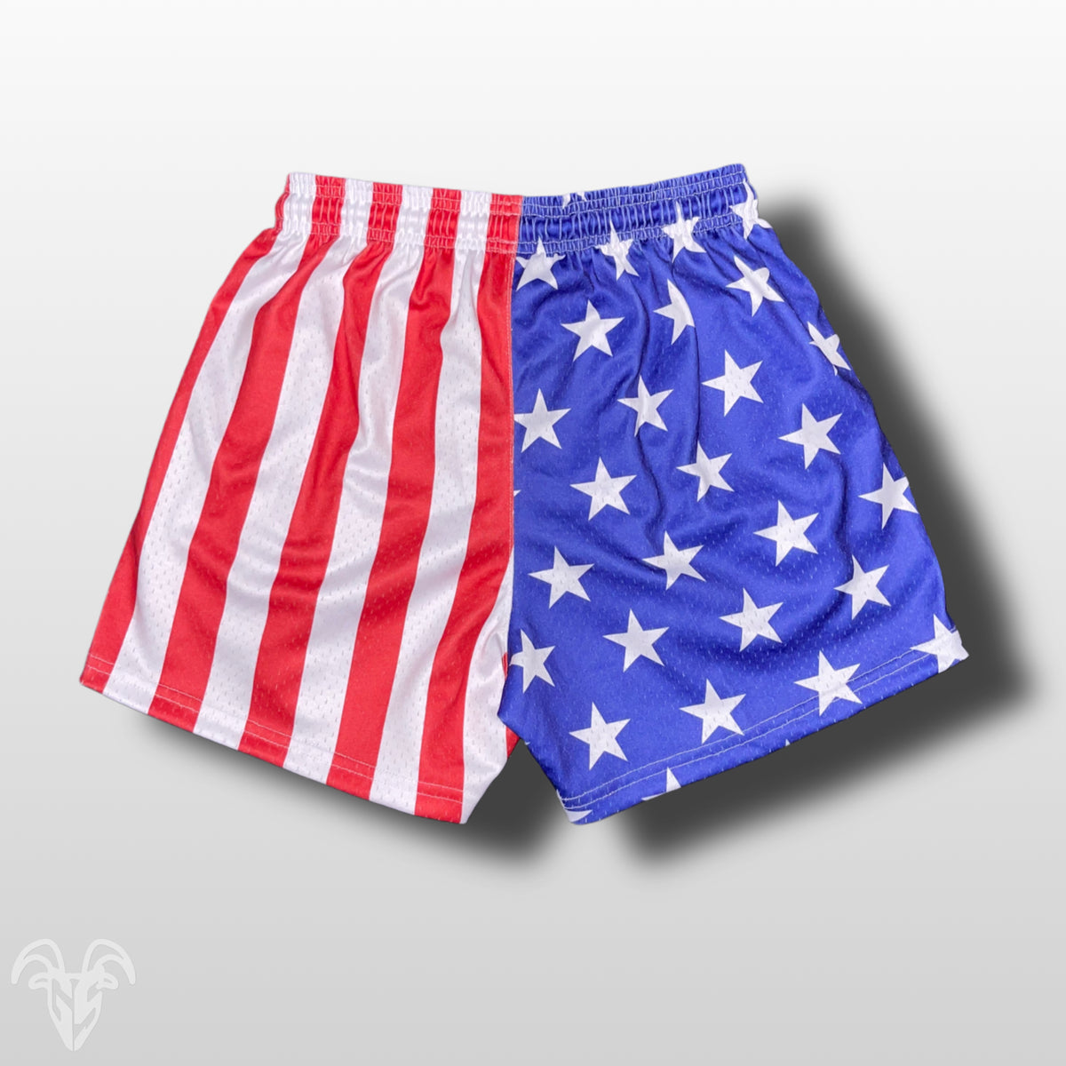 Goat Strength USA American flag mesh shorts