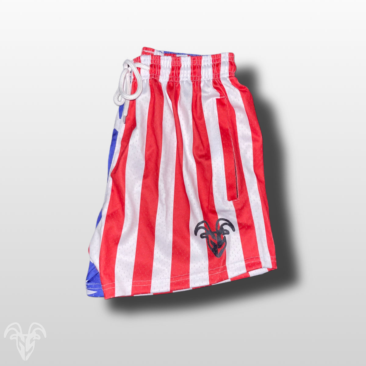 Goat Strength USA American flag mesh shorts