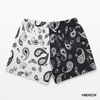 MEROX black and white bandana 5-inch mesh shorts back view
