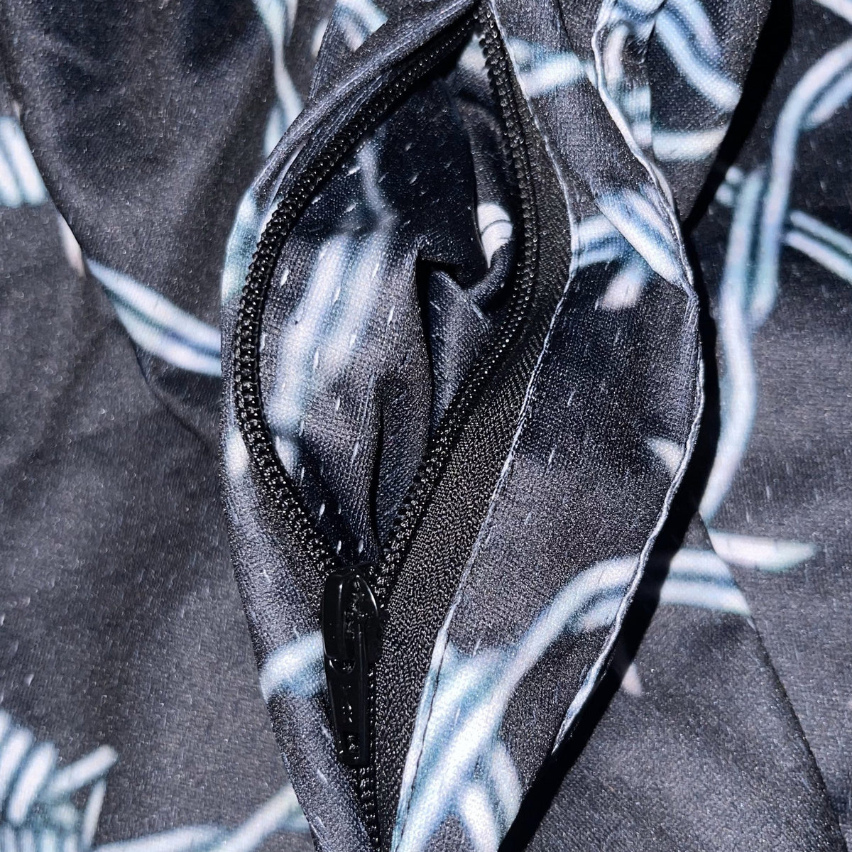 Goat Strength Barbed Wire mesh shorts detail