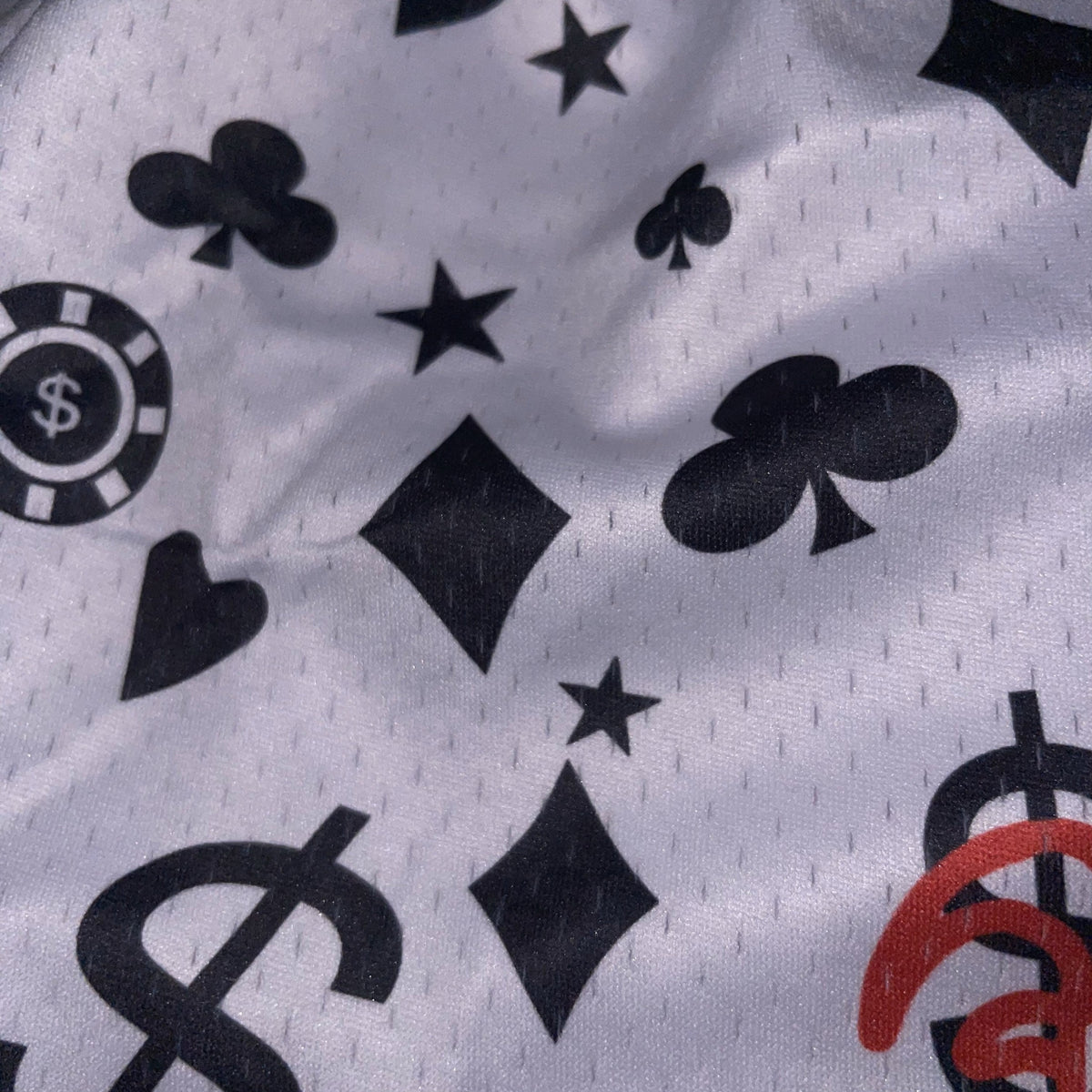 Goat Strength Final Stock – Casino Themed Mesh Gym Shorts