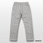 MEROX gray cheetah leopard joggers back view