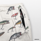 MEROX Cotton Fishing Lure shorts zipper pocket detail