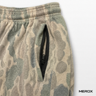 MEROX Cotton Old School Camo shorts zipper pocket detail