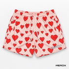 MEROX Valentine Hearts mesh shorts front view