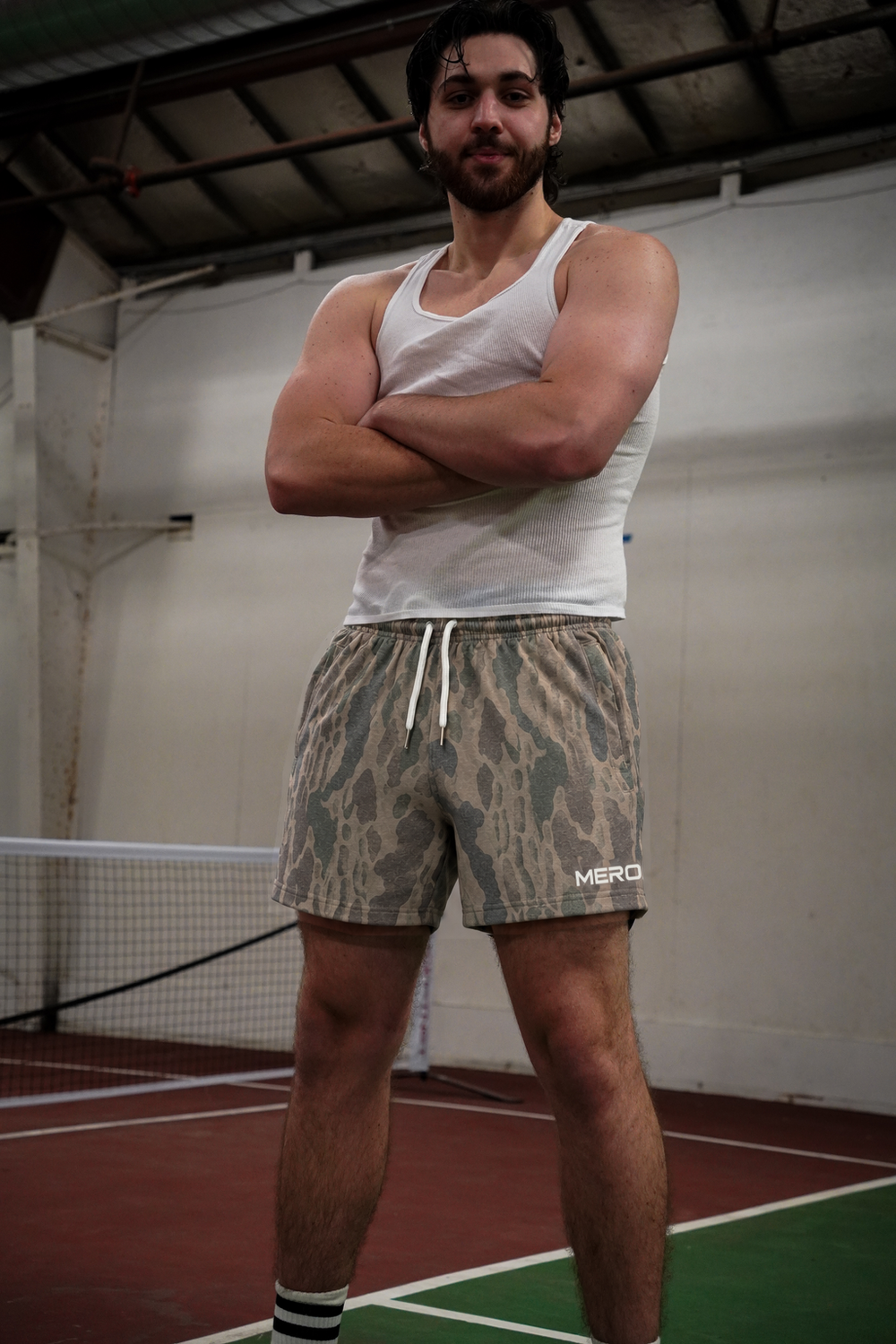 MEROX Cotton Old School Camo 5-Inch Shorts approved men's model photo