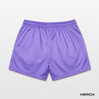 MEROX purple 5-inch mesh shorts back view