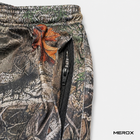 MEROX Realistic Camouflage mesh shorts zipper pocket detail