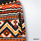 Close-up of zippered side pocket and breathable mesh on MEROX Tribal shorts