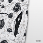MEROX Weights mesh shorts close-up of secure zipper pocket and breathable mesh