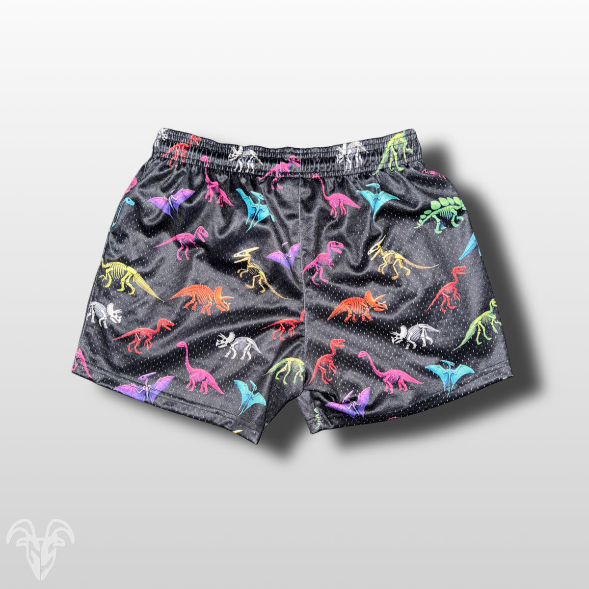 Goat Strength Final Stock – Dinosaur 5-Inch Mesh Shorts