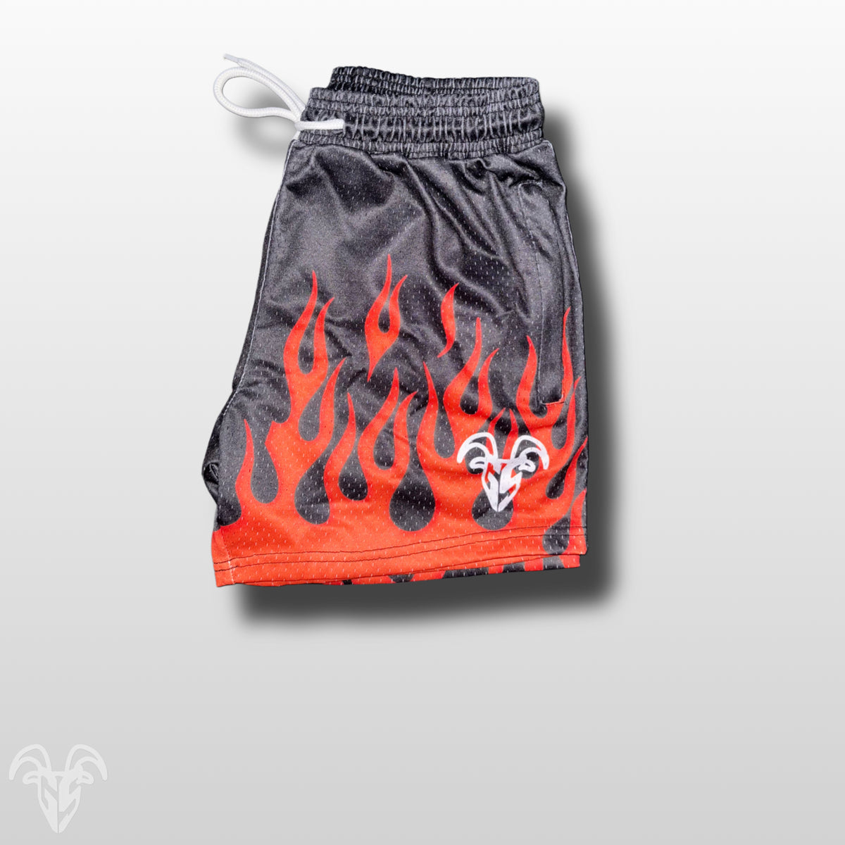 Goat Strength final stock flame mesh shorts image 4