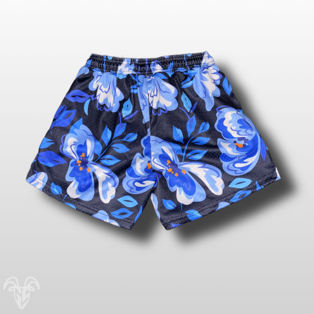 Goat Strength Final Stock – Blue Floral 5-Inch Mesh Shorts