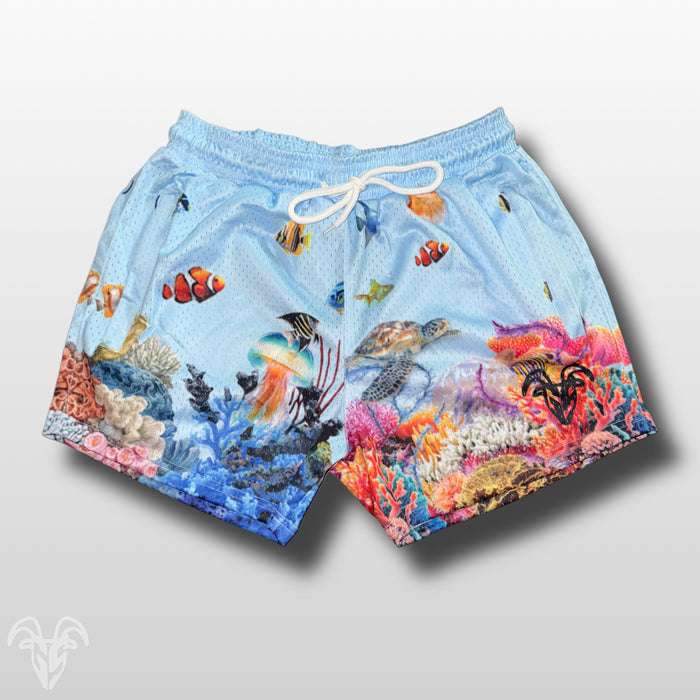 Goat Strength Final Stock – Blue Ocean 5-Inch Mesh Shorts