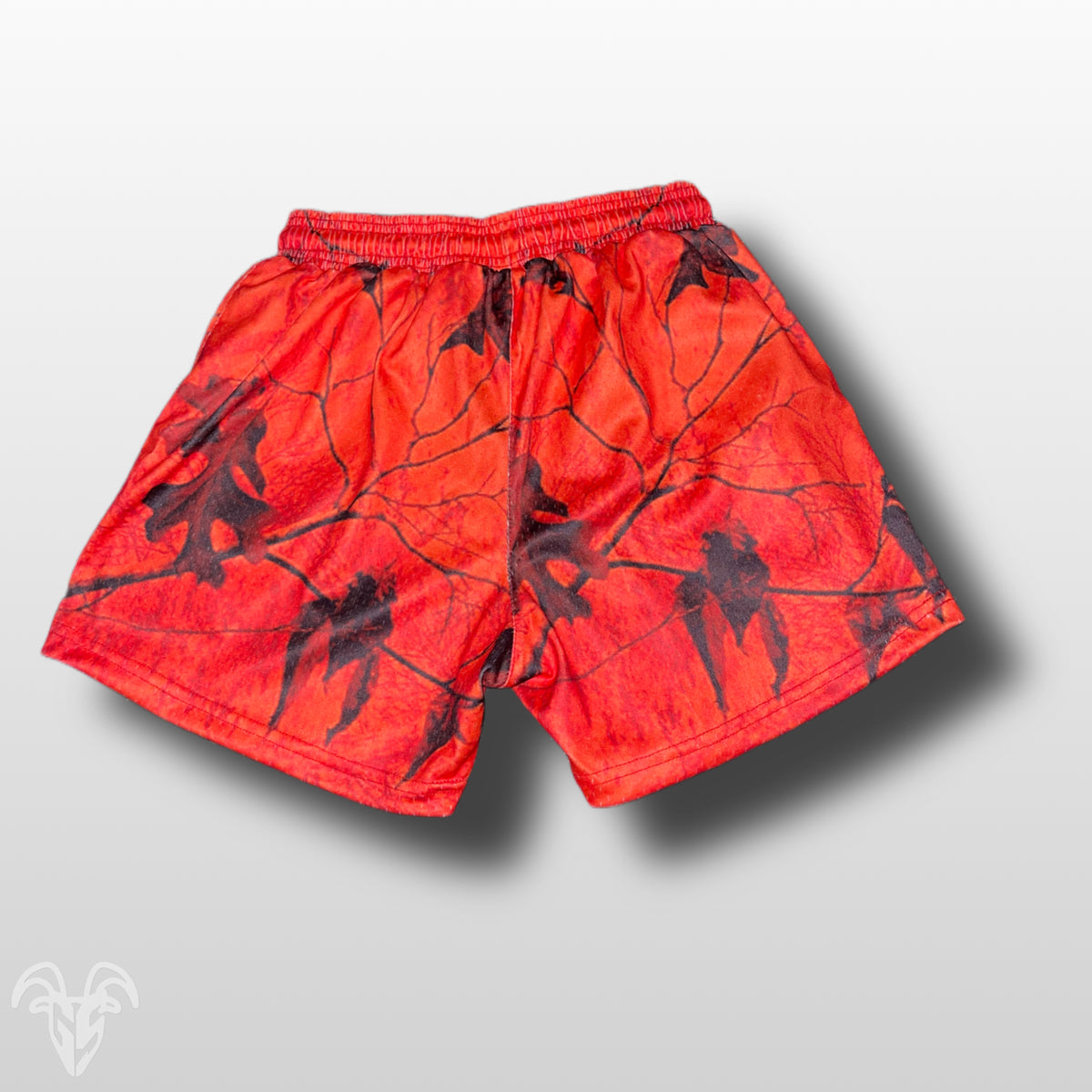 Goat Strength Orange Camo mesh shorts 4
