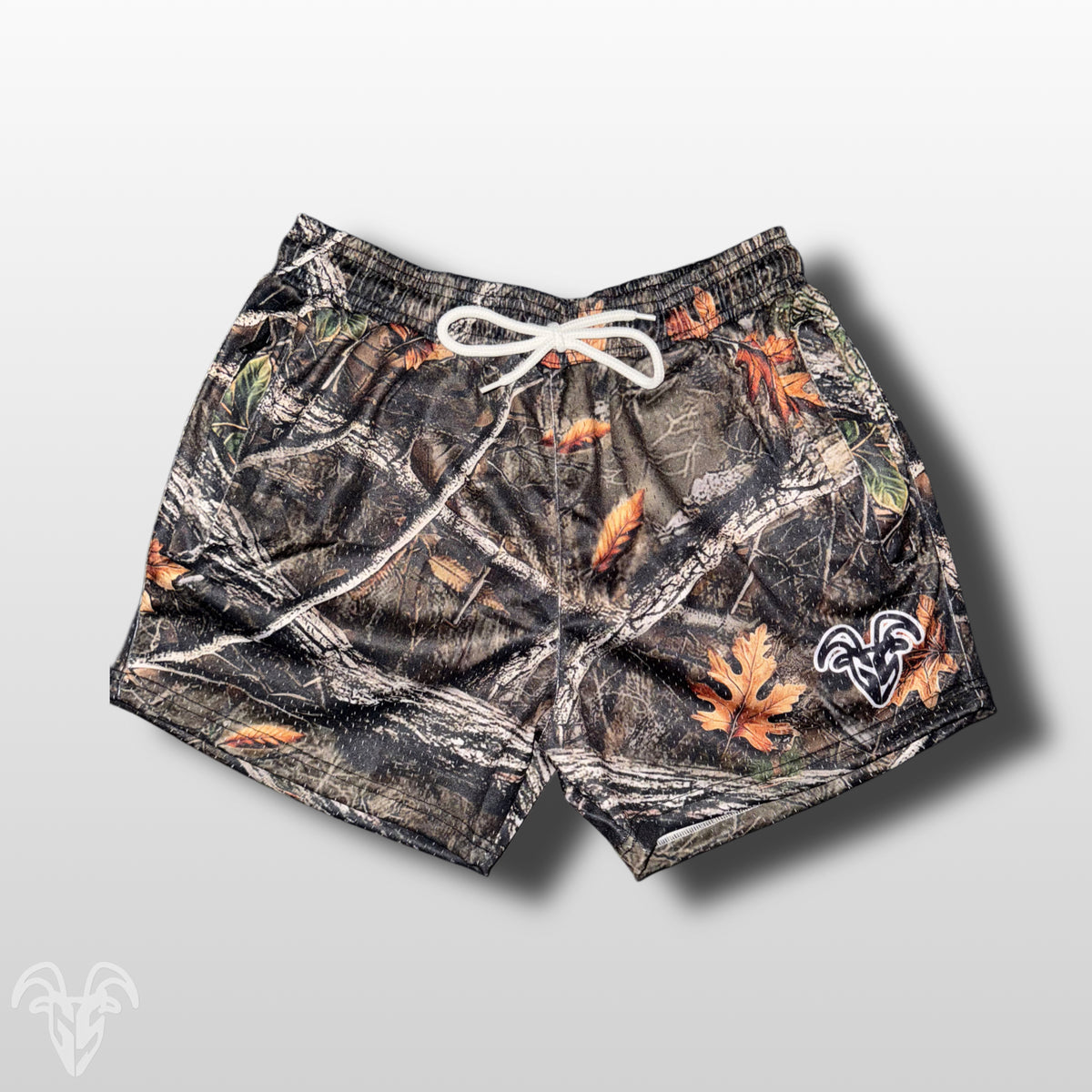Goat Strength Final Stock – Realistic Camouflage 5-Inch Mesh Shorts