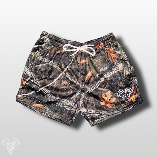 Goat Strength Final Stock – Realistic Camouflage 5-Inch Mesh Shorts