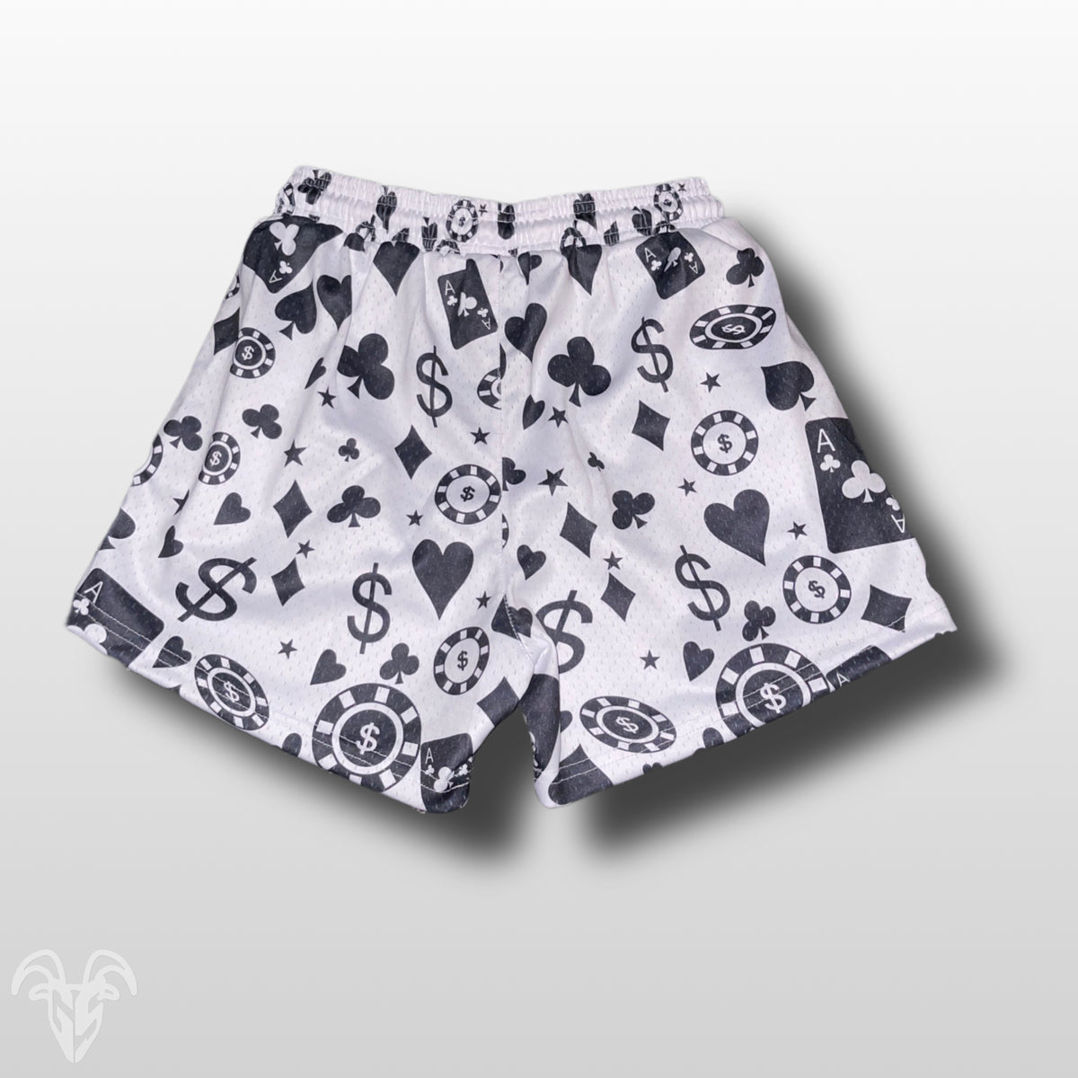 Goat Strength Final Stock – Casino Themed Mesh Gym Shorts