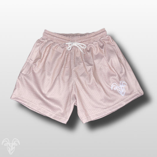 Goat Strength Final Stock – Tan 5-Inch Mesh Shorts