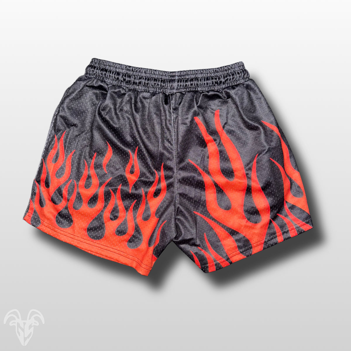Goat Strength final stock flame mesh shorts image 3
