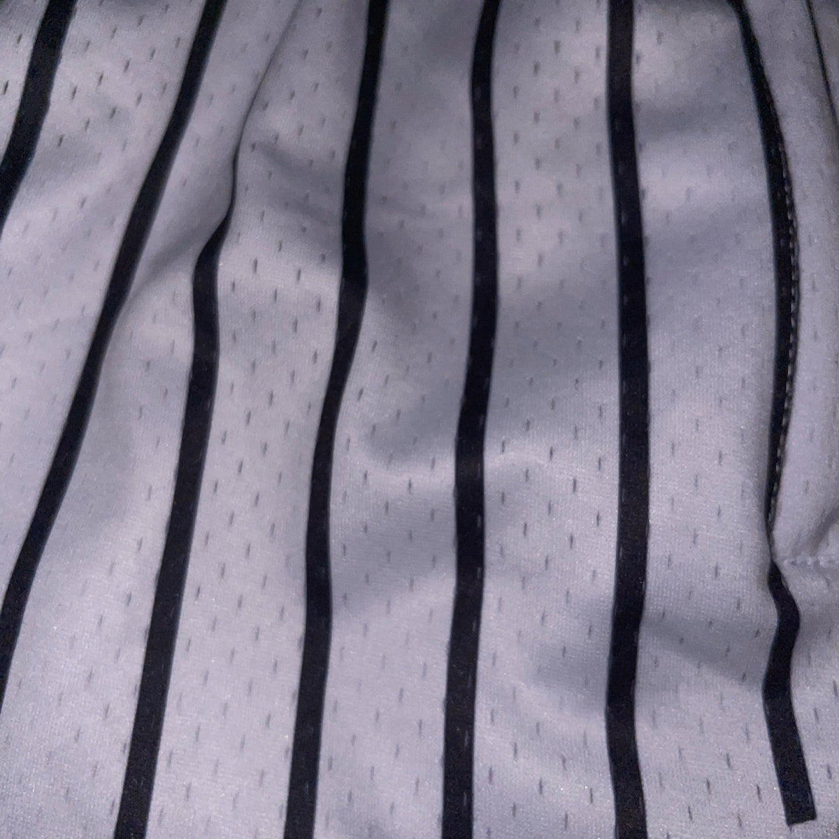 Goat Strength Final Stock – White Pinstripe 5-Inch Mesh Shorts